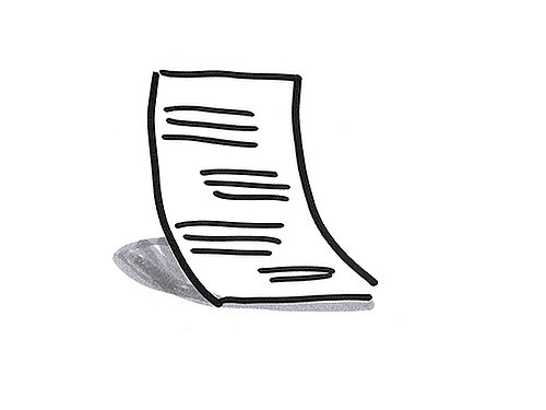 Bild: DKJS/Sandra Bach Illustration eines Dokuments
