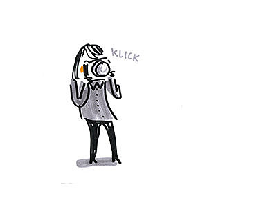 Bild: DKJS/Sandra Bach Illustration einer Fotografin