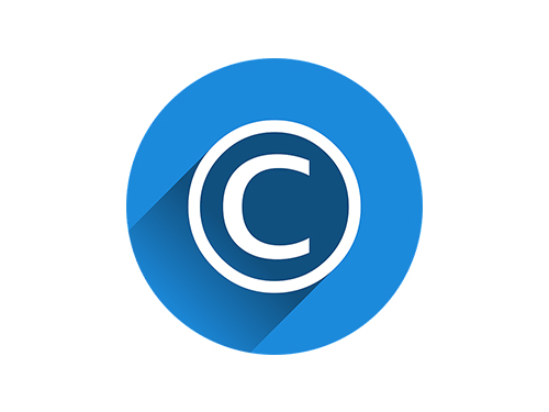 Bild: IO-Images/pixabay.com/CC 0 Visualisierung des Copyright-Zeichens auf rundem, blauem Grund