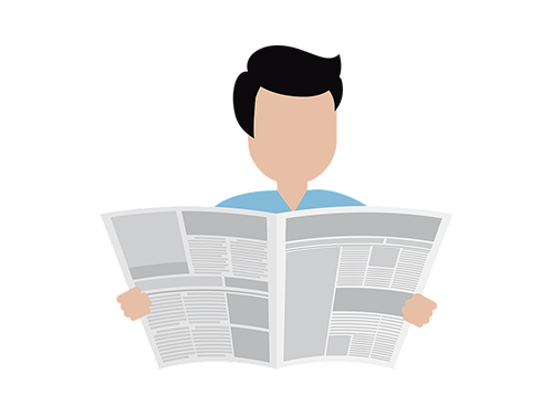 Bild: Ilorcraft/pixabay.com/CC0 Grafik einer Person, die in einer Zeitung liest